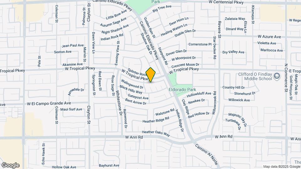 1521 Desert Ridge Ave Map and Location Details