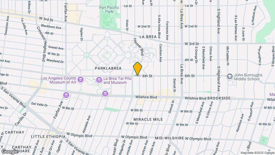 601 S Ridgeley Dr Map and Location Details