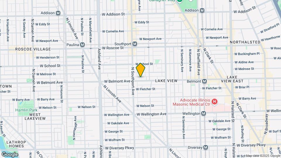 1338 W Belmont Ave Map and Location Details