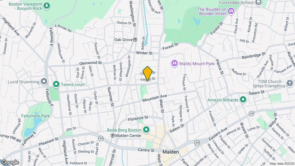 37 Clifton St, Unit 2BR apartment Map and Location Details