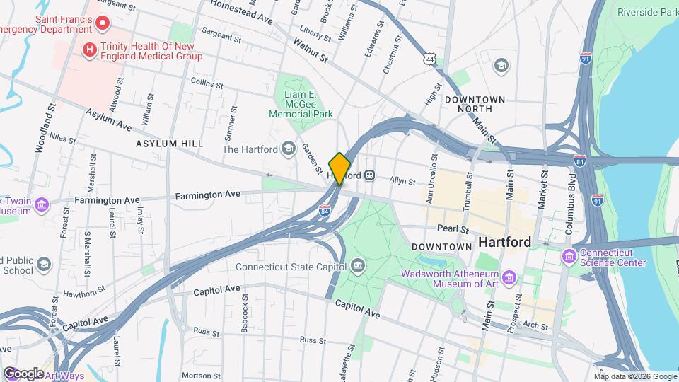 228A Asylum Ave Map and Location Details