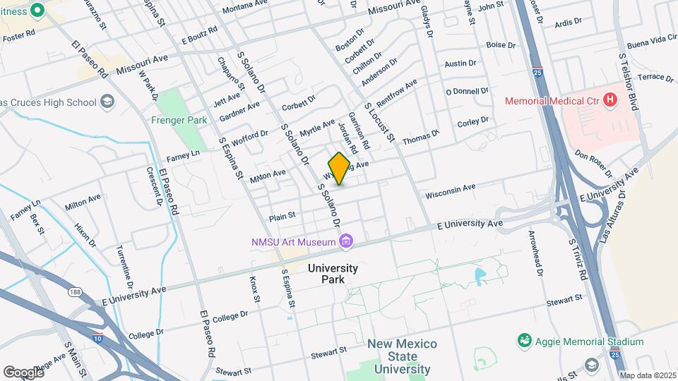 1380 Monte Vista Ave Map and Location Details