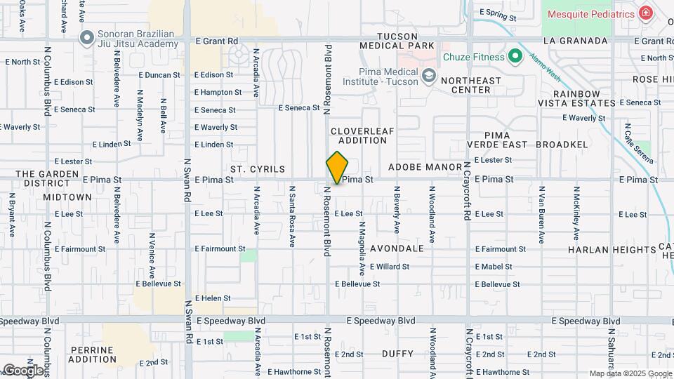 5120 E Pima St Map and Location Details