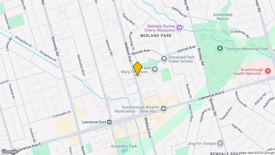 1579 Midland Ave Map and Location Details