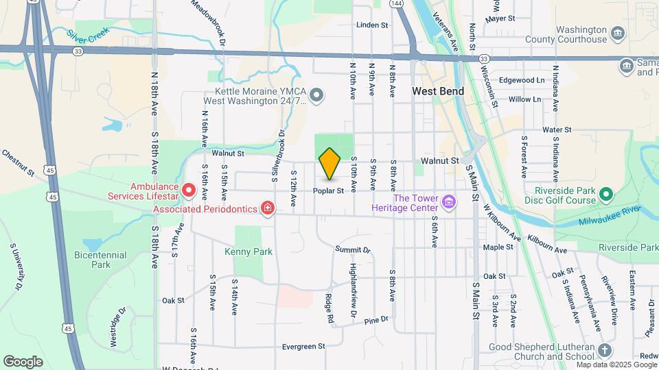 1052 Poplar St, Unit 1052 Poplar St Map and Location Details