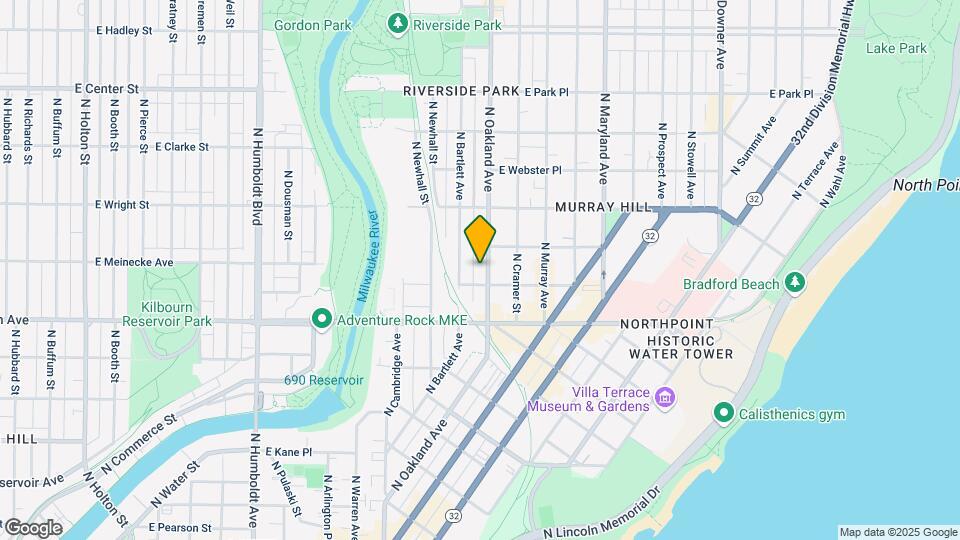 2417 N Oakland Ave-Unit -Lower Map and Location Details