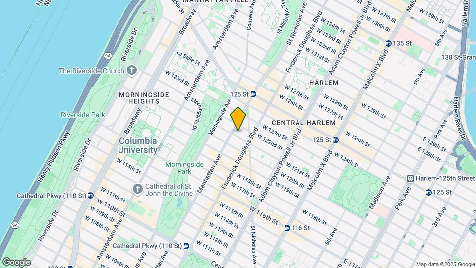 315 W 121st St Map and Location Details