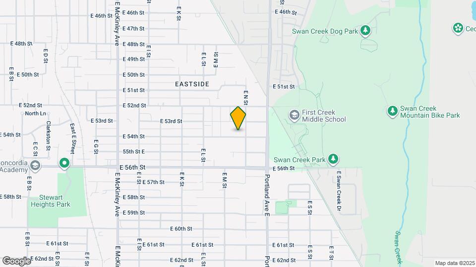1327 E 54th St Map and Location Details