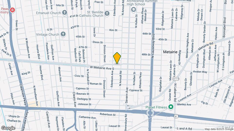 3614 W Metairie Ave N, Unit 3614 West Metairie Ave N Map and Location Details