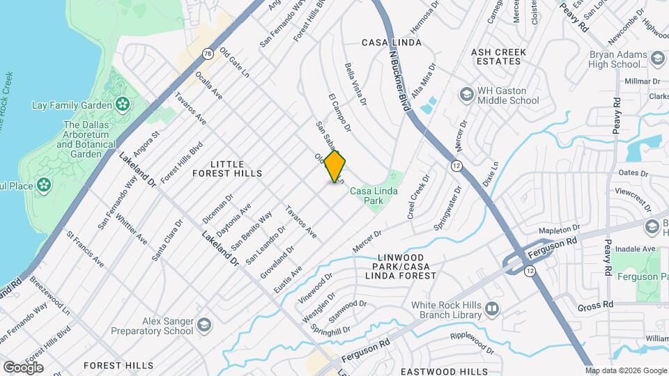 9026 San Leandro Dr Map and Location Details