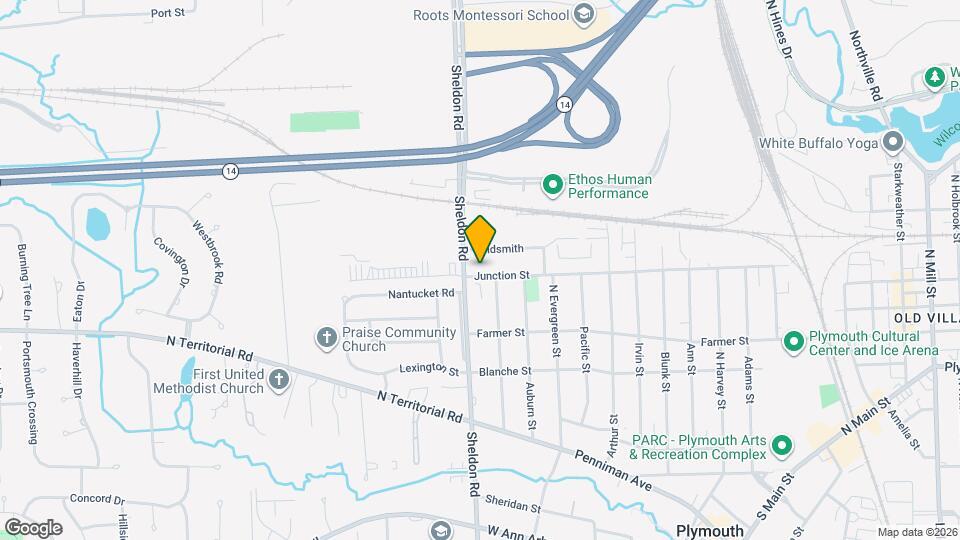 1480 Junction St Map and Location Details