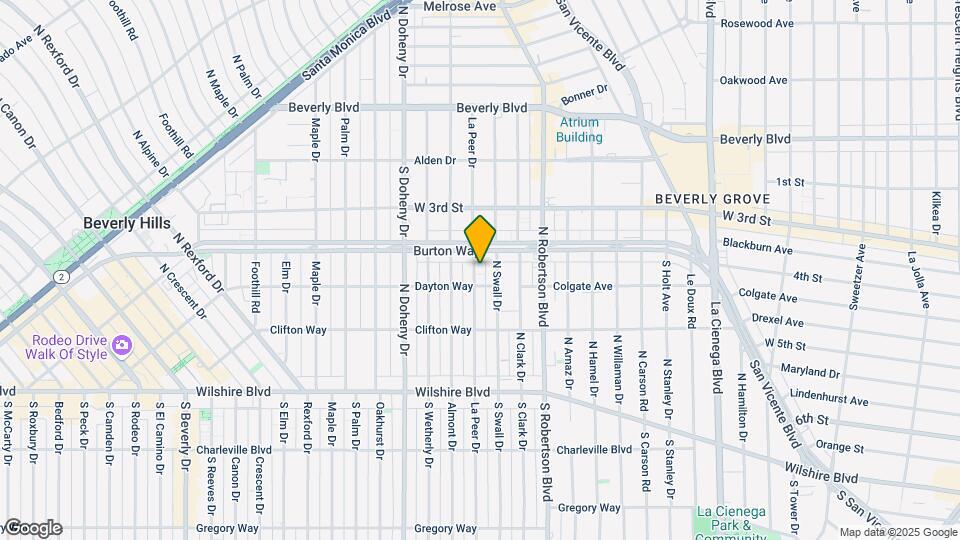 320 N La Peer Dr Map and Location Details
