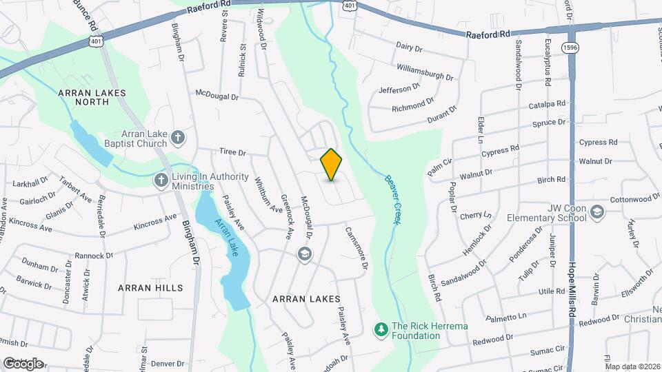 1416 Tangora Ln Map and Location Details