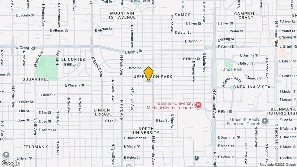 1245 E Waverly St, Unit 6 bed 3 bath Map and Location Details