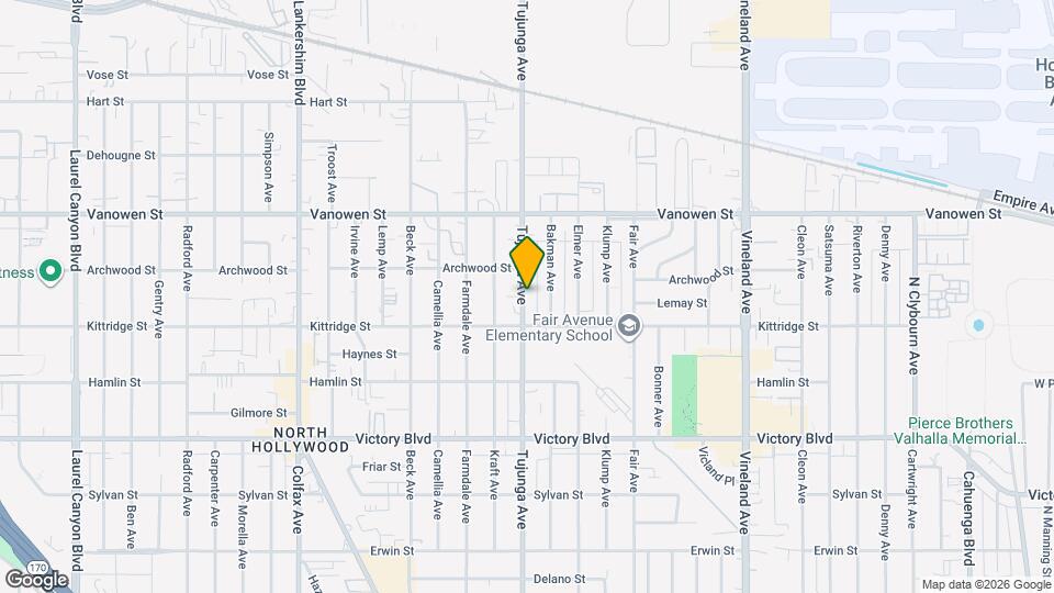 6636 Tujunga Ave Mapa y Detalles de la Ubicación