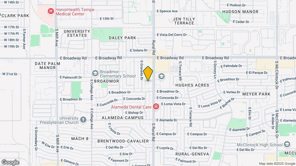 821 E Redondo Dr Map and Location Details