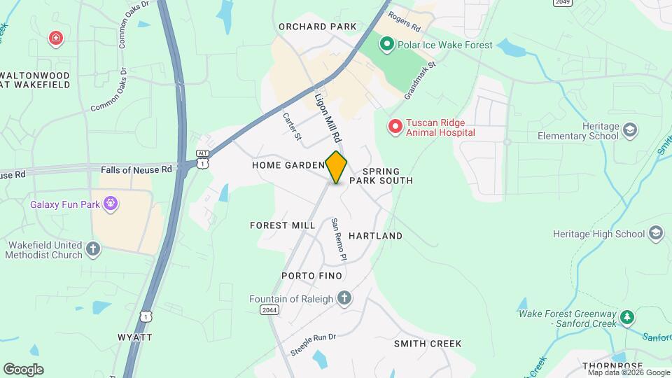 10008 Ligon Mill Rd Map and Location Details