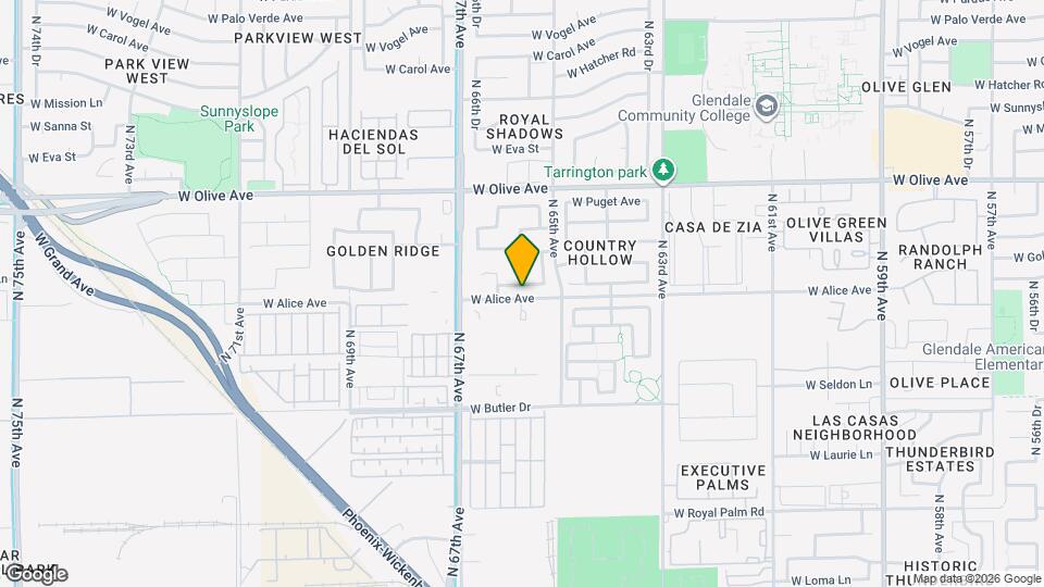 6597 W Lawrence Ln Map and Location Details