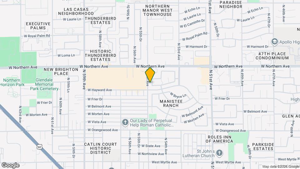 7816 N 54th Ln Map and Location Details