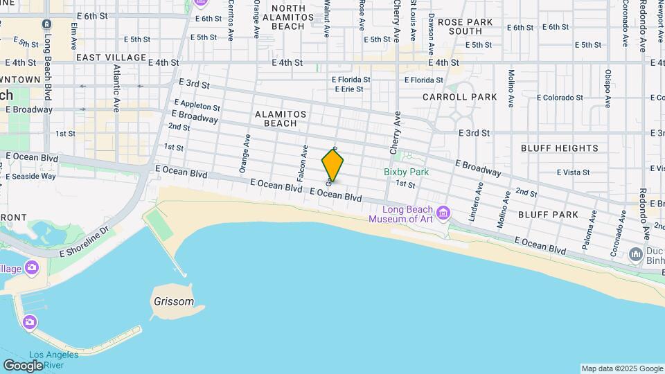 1701 E Ocean Blvd Map and Location Details