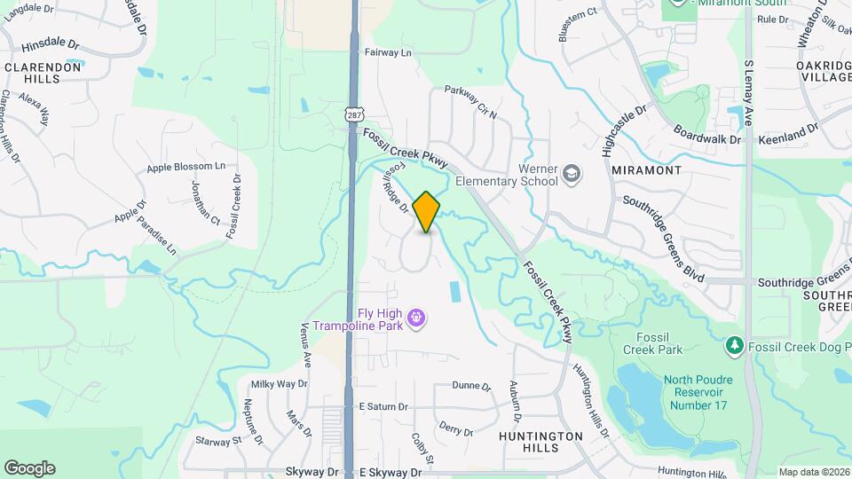 5501 Fossil Ridge Dr E Map and Location Details