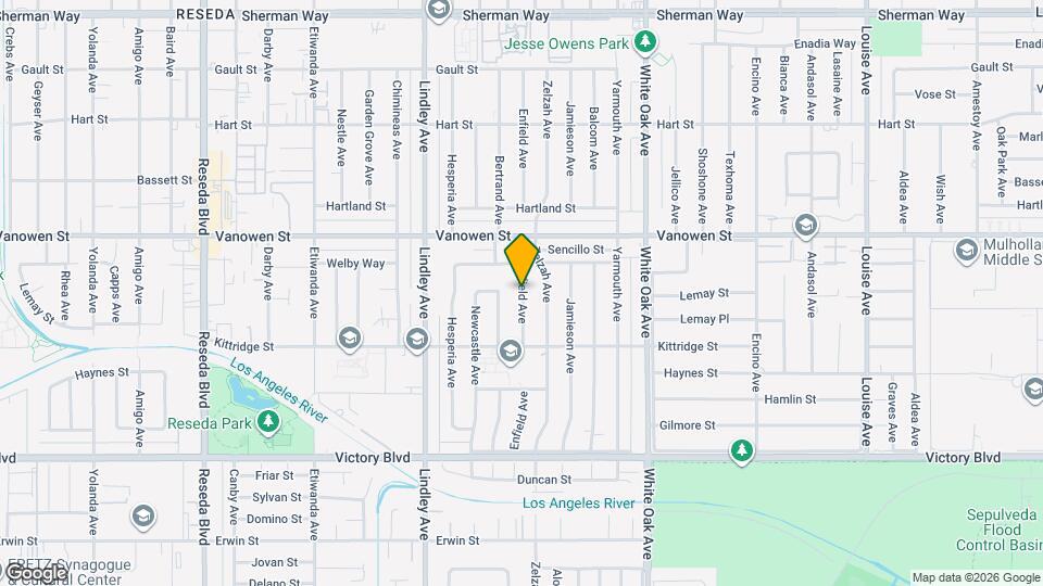 6661 Enfield Ave Mapa y Detalles de la Ubicación