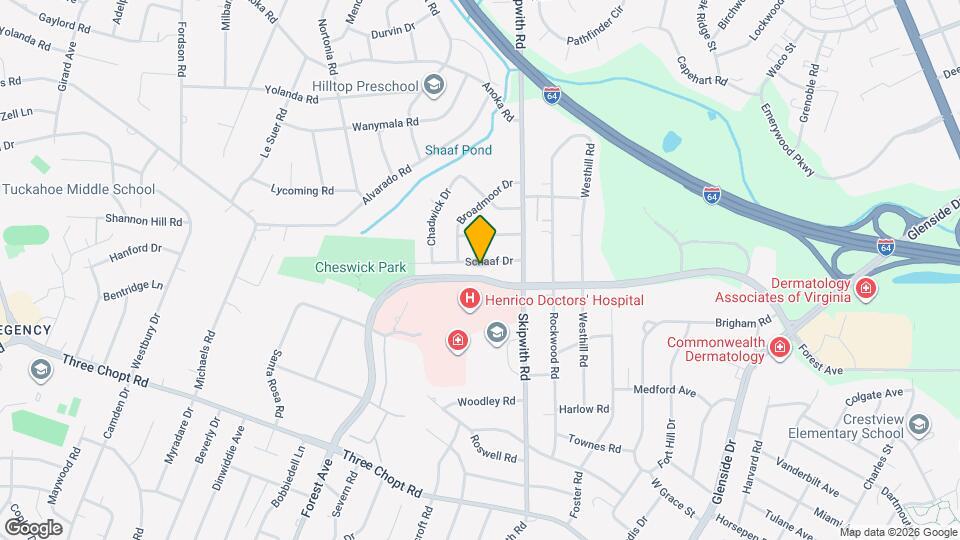 7513 Schaaf Dr Map and Location Details