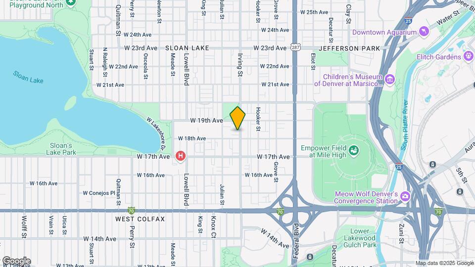 1807 Irving St Map and Location Details