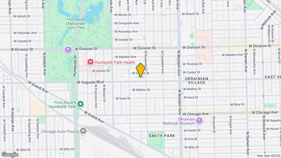 2618 W Augusta Blvd Map and Location Details