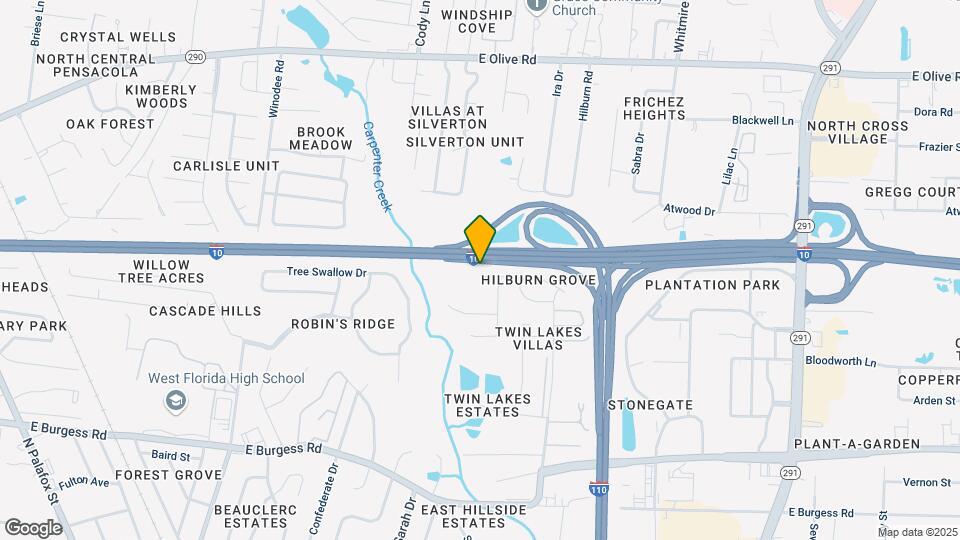 380 Hilburn Ln Map and Location Details