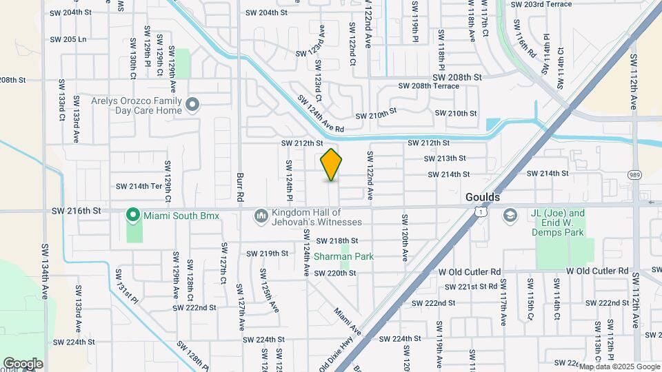 12340 SW 214th Ter Mapa y Detalles de la Ubicación