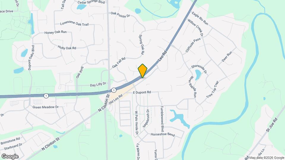 10507 1/2 Old Leo Rd Map and Location Details