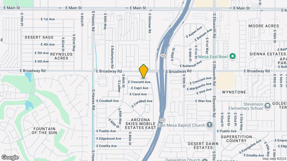 8708 E Crescent Ave Mapa y Detalles de la Ubicación