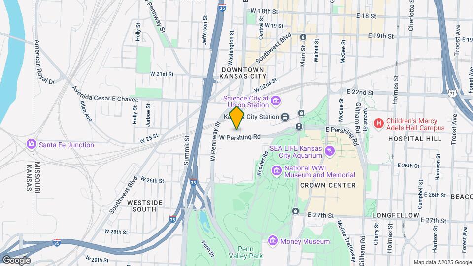 360 W Pershing Rd Map and Location Details