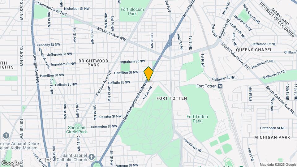 110 Gallatin St NW Map and Location Details