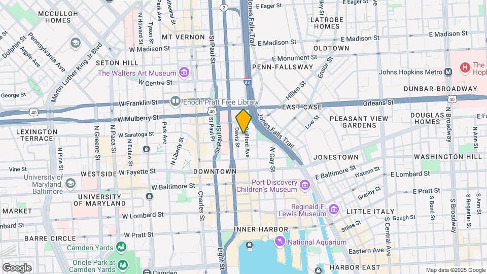 222 E Saratoga St Map and Location Details