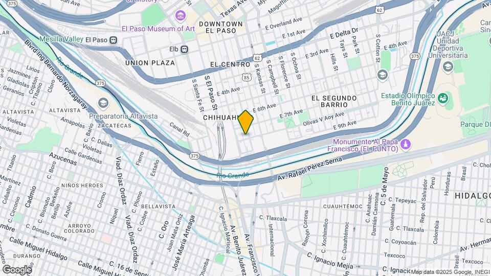915 S Mesa St Map and Location Details