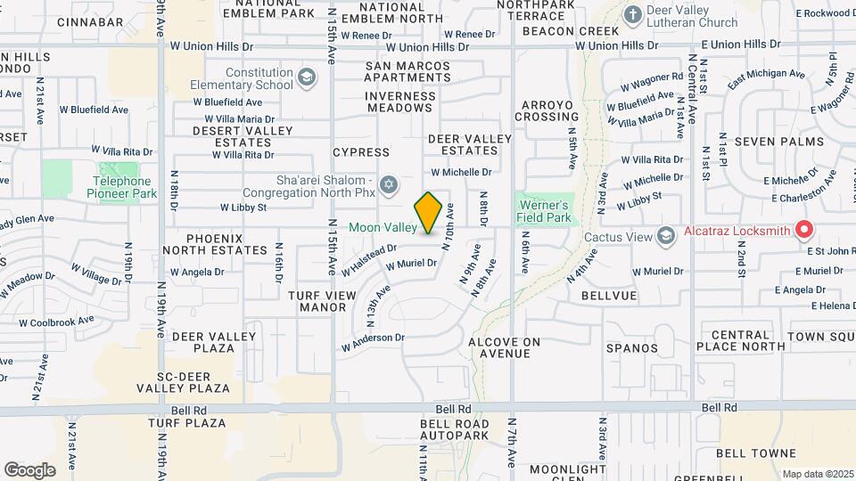 1020 W Halstead Dr Mapa y Detalles de la Ubicación