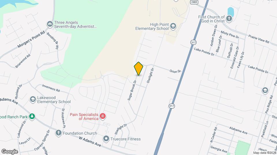 1011 Sugar Brook Dr Map and Location Details