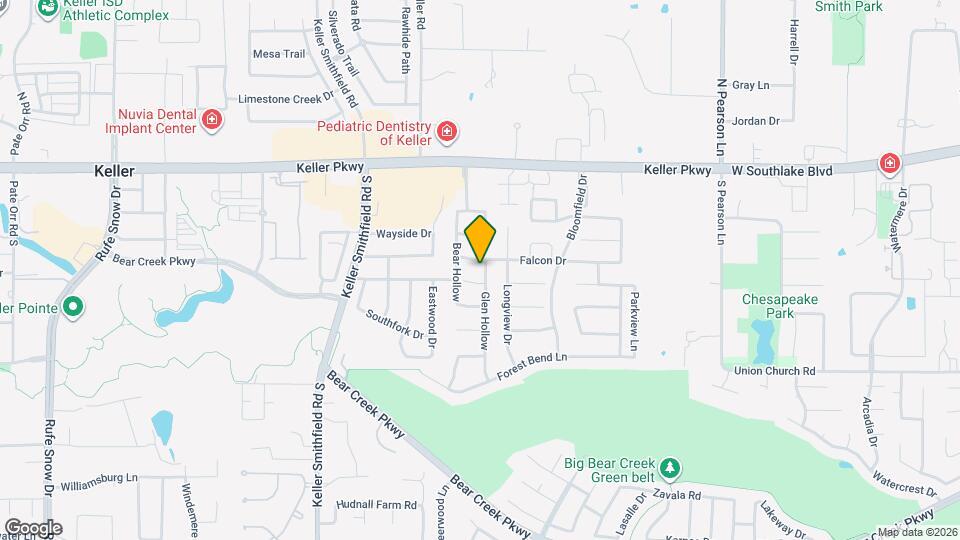 304 Glen Hollow Map and Location Details