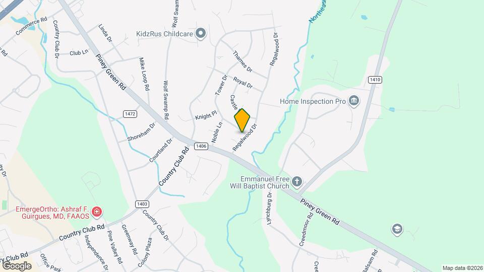 205 Regalwood Dr Map and Location Details