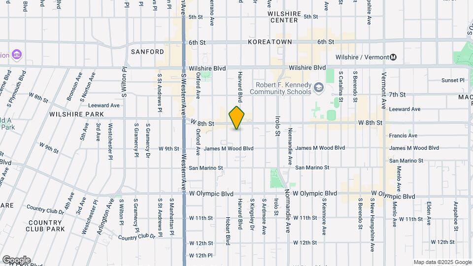 825 S Harvard Blvd, Unit 107 Map and Location Details
