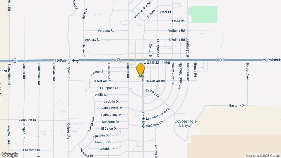 61786 Desert Air Rd Map and Location Details