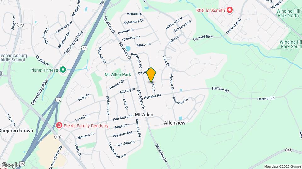 410 Orchard Ln Map and Location Details
