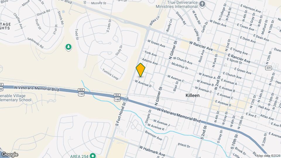 303 Cloud St Map and Location Details