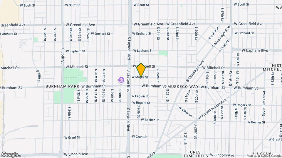 2533 S Maple Ave Map and Location Details