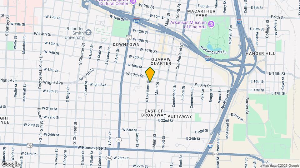 1717 S Louisiana St Map and Location Details