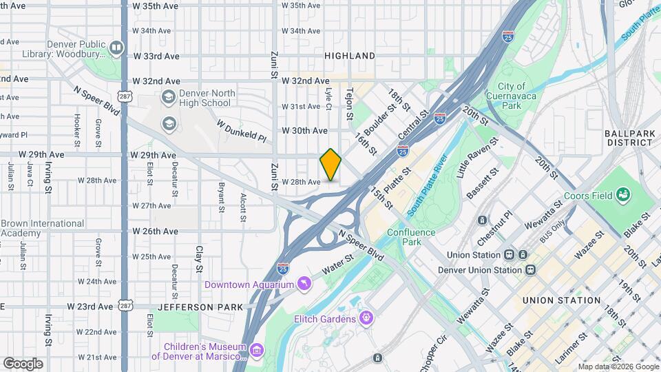 2120 W 28th Ave Map and Location Details
