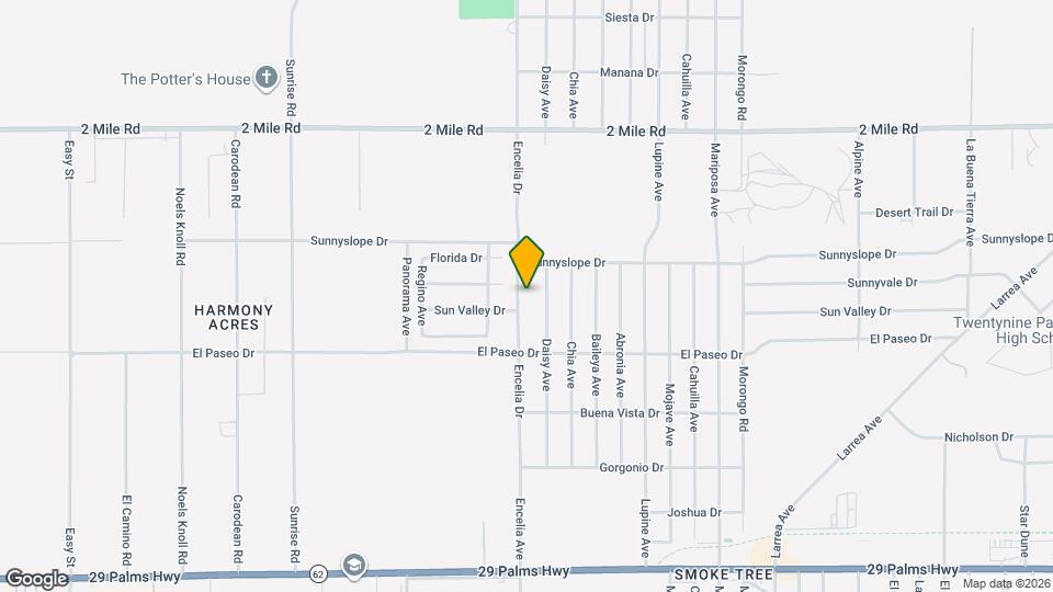 5995 Encelia Dr Map and Location Details