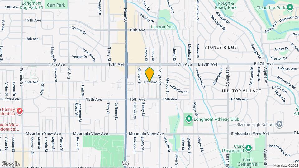 1556 Emery St Map and Location Details